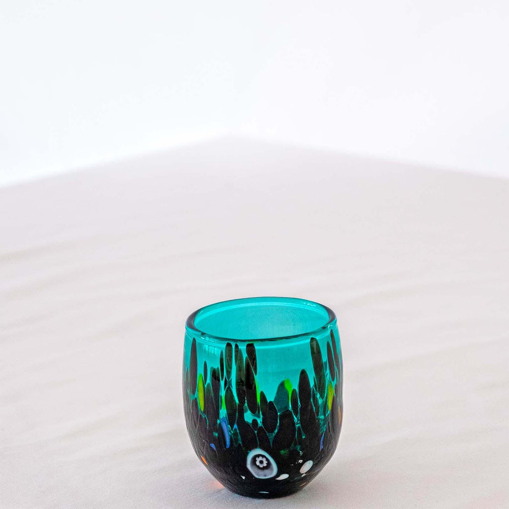 Murano Shot Glass | Certified Murano Glass | Made in Italy | Italian Liqueur Glass | Collection Smeraldo B12