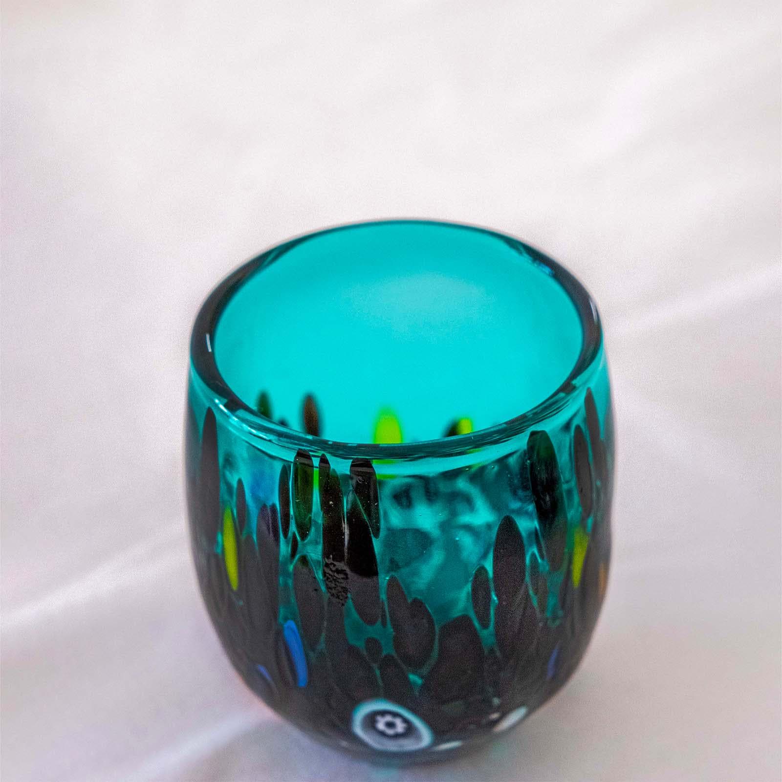 Murano Shot Glass | Certified Murano Glass | Made in Italy | Italian Liqueur Glass | Collection Smeraldo B12