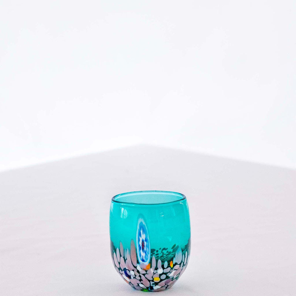 Murano Shot Glass | Certified Murano Glass | Made in Italy | Italian Liqueur Glass | Collection Smeraldo B12