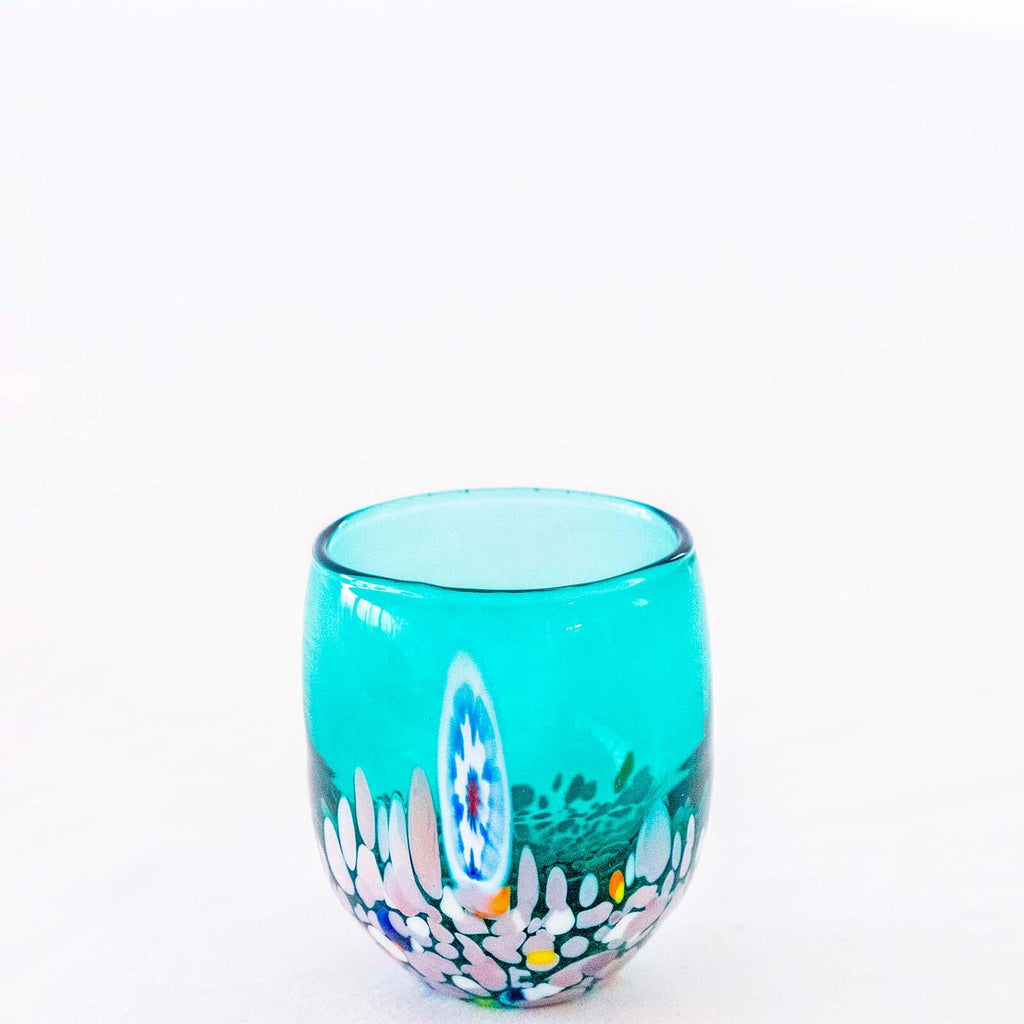 Murano Shot Glass | Certified Murano Glass | Made in Italy | Italian Liqueur Glass | Collection Smeraldo B12