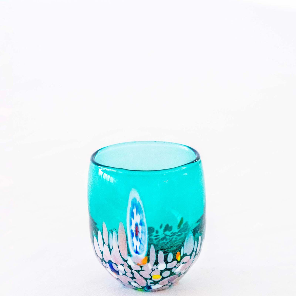 Murano Shot Glass | Certified Murano Glass | Made in Italy | Italian Liqueur Glass | Collection Smeraldo B12