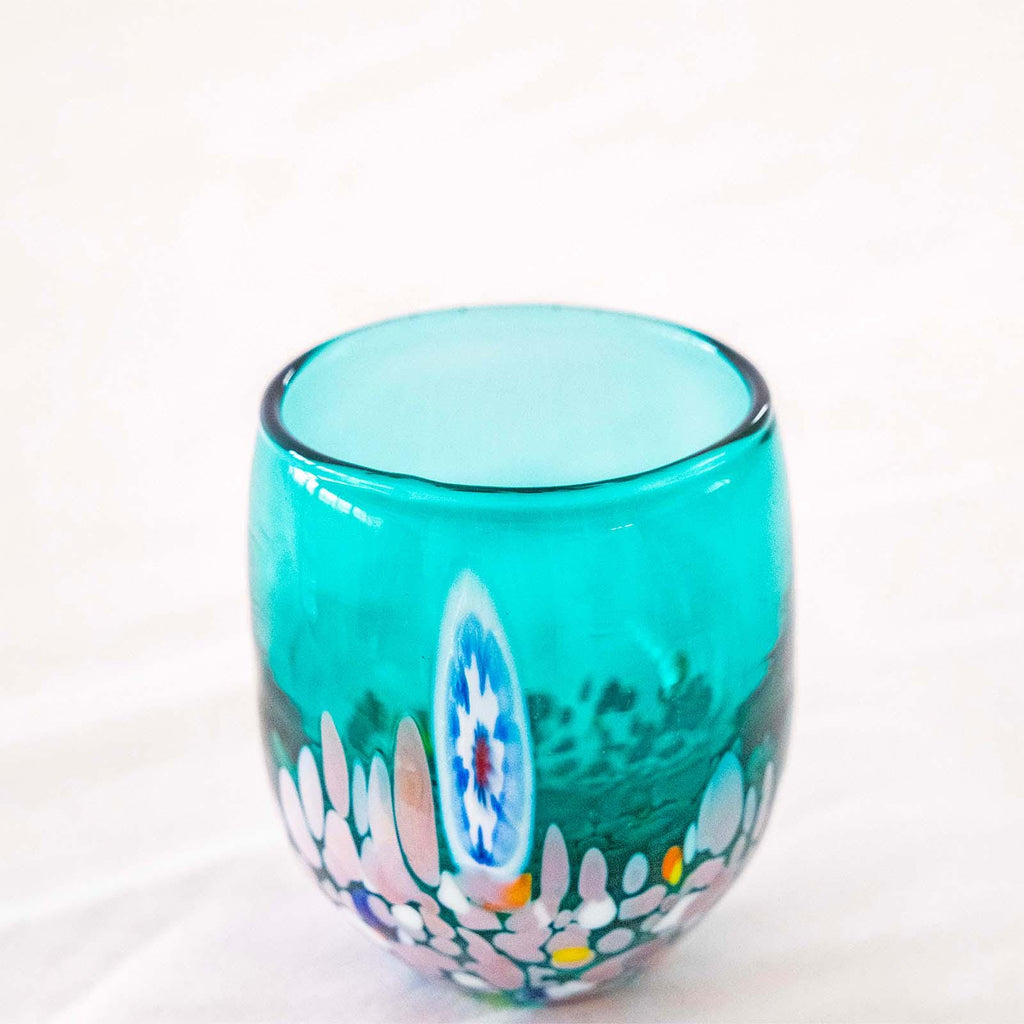 Murano Shot Glass | Certified Murano Glass | Made in Italy | Italian Liqueur Glass | Collection Smeraldo B12