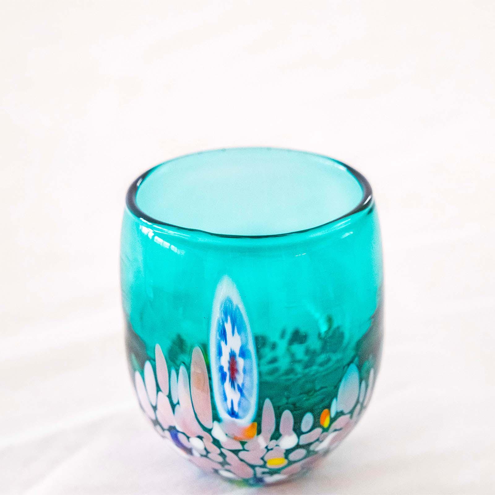 Murano Shot Glass | Certified Murano Glass | Made in Italy | Italian Liqueur Glass | Collection Smeraldo B12