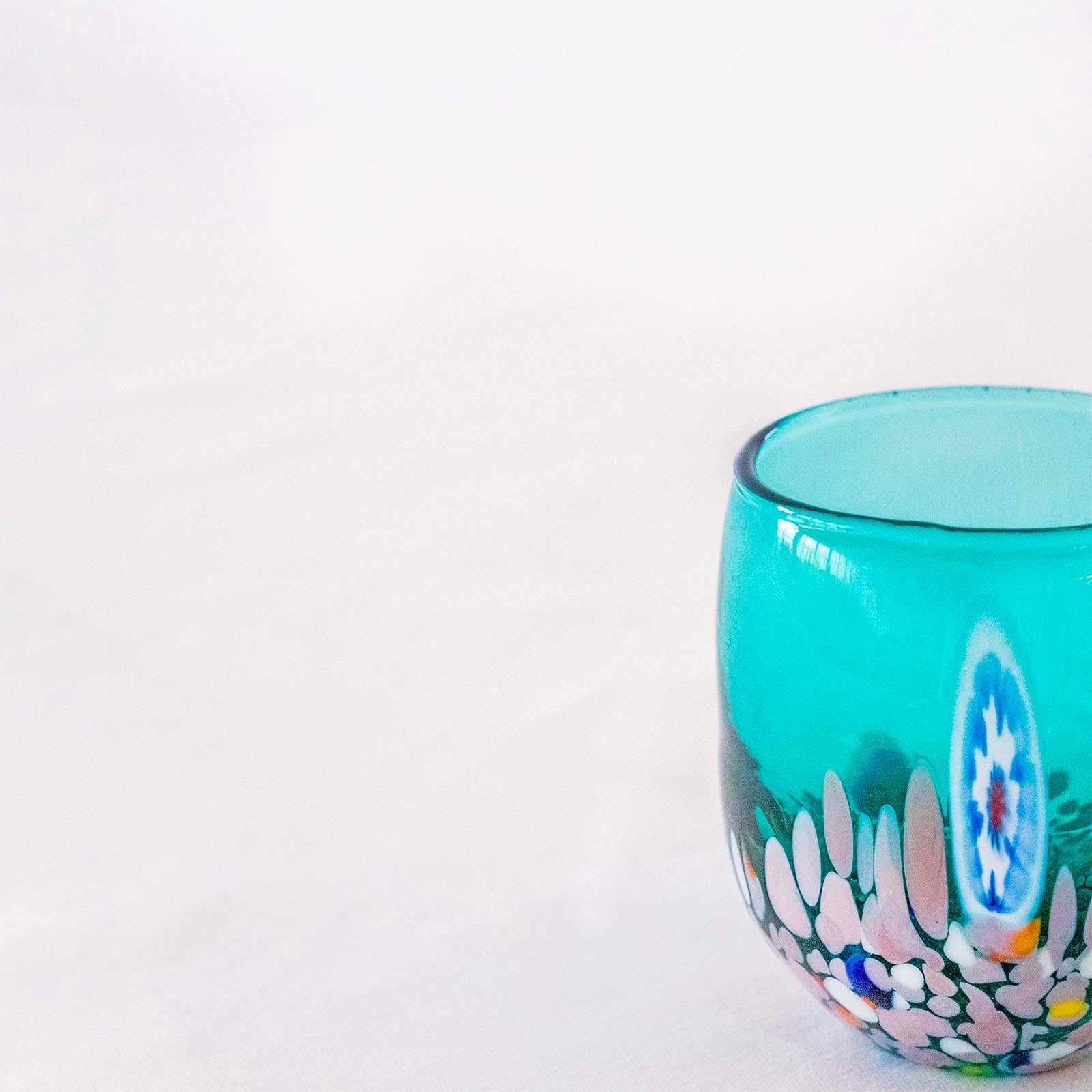 Murano Shot Glass | Certified Murano Glass | Made in Italy | Italian Liqueur Glass | Collection Smeraldo B12