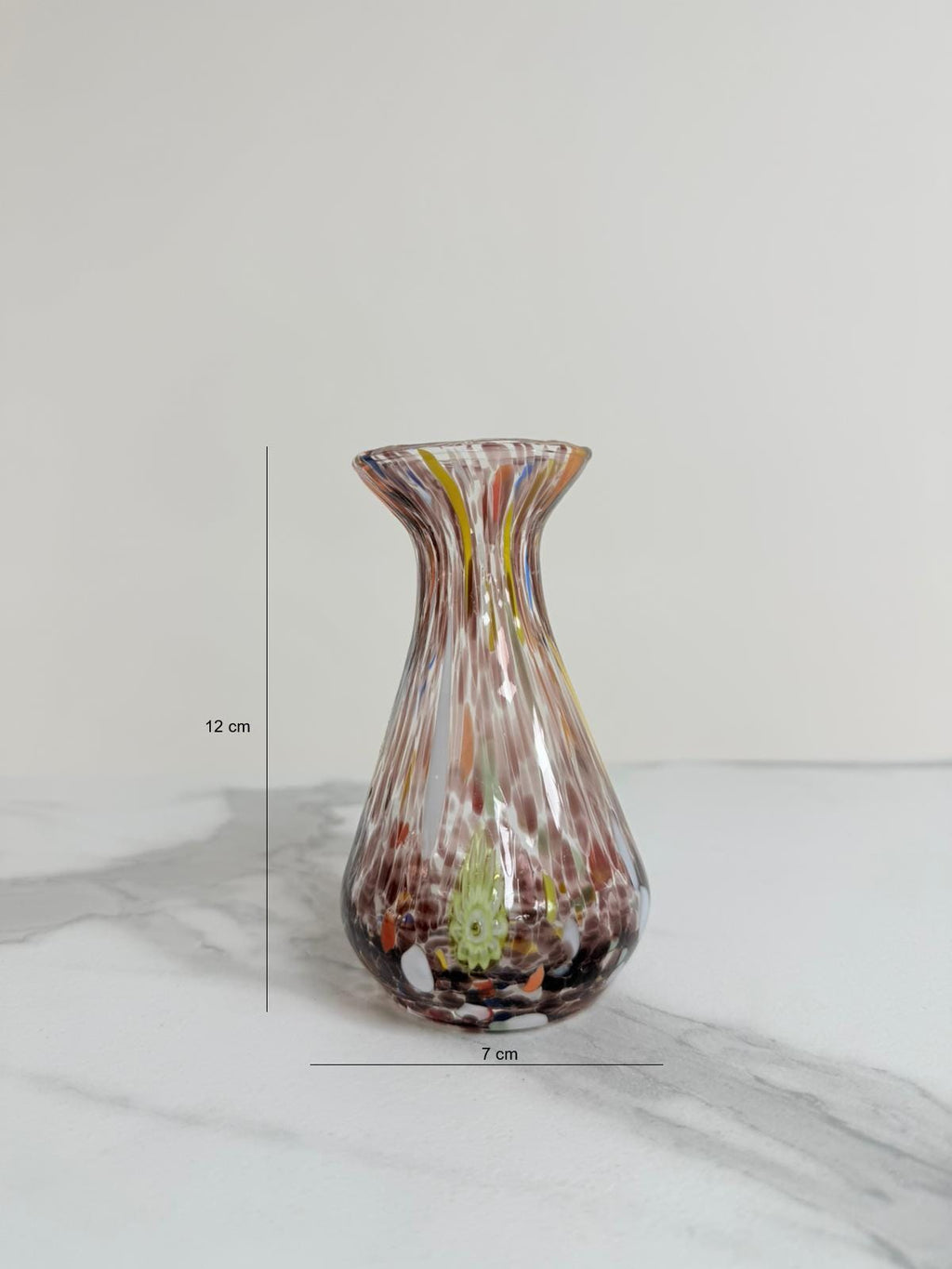Murano Glass Vase | Certified Murano Glass | Made in Italy | Decorative Vase | Collection Begonia