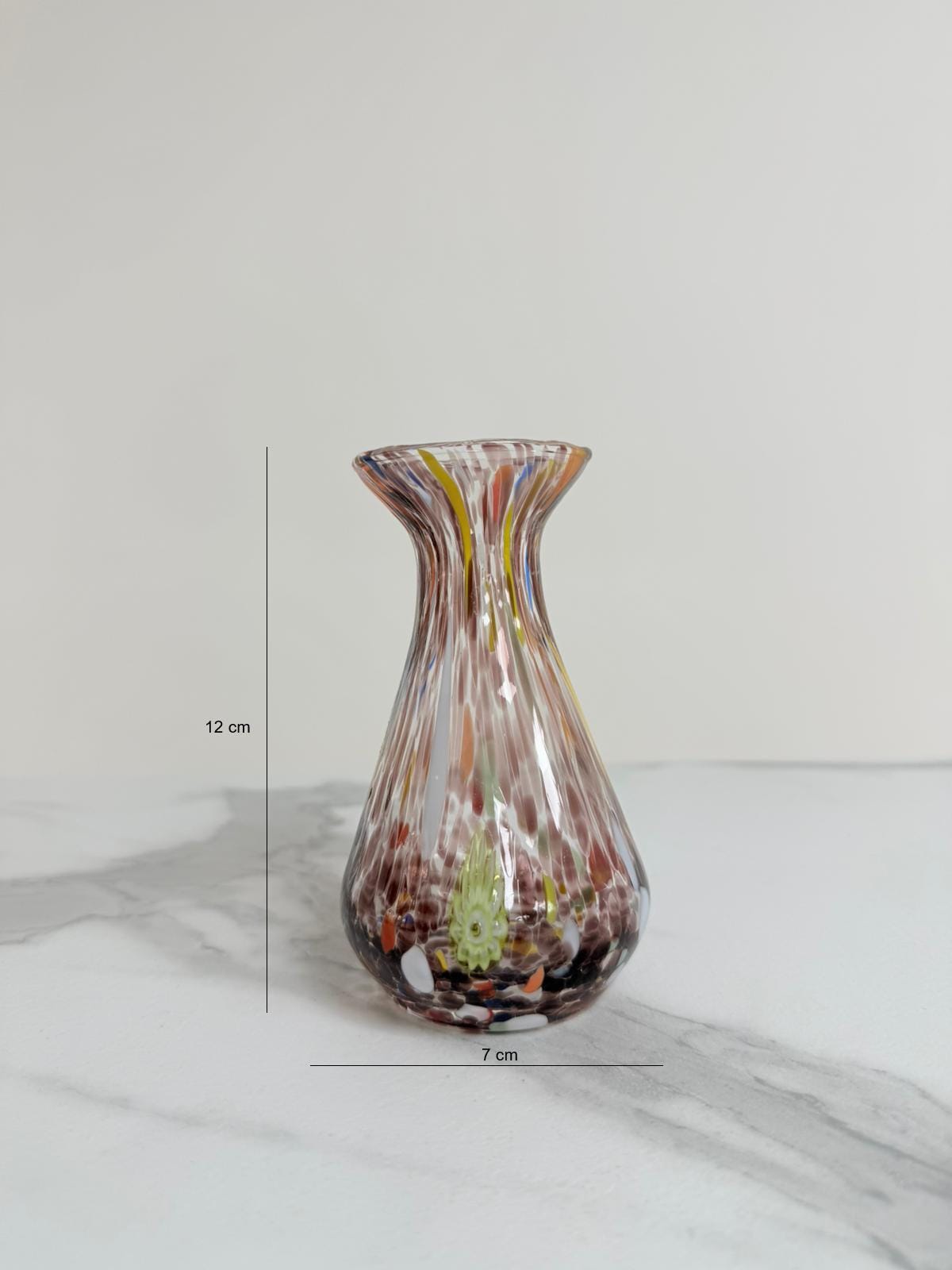Murano Glass Vase | Certified Murano Glass | Made in Italy | Decorative Vase | Collection Begonia