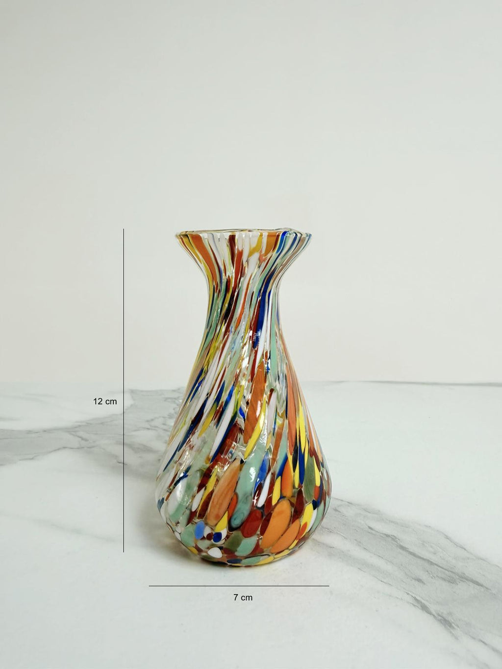 Murano Glass Vase | Certified Murano Glass | Made in Italy | Decorative Vase | Collection Begonia