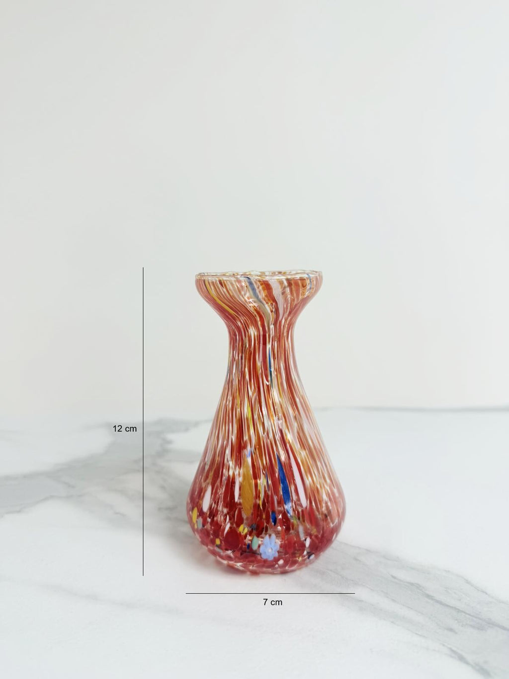 Murano Glass Vase | Certified Murano Glass | Made in Italy | Decorative Vase | Collection Begonia