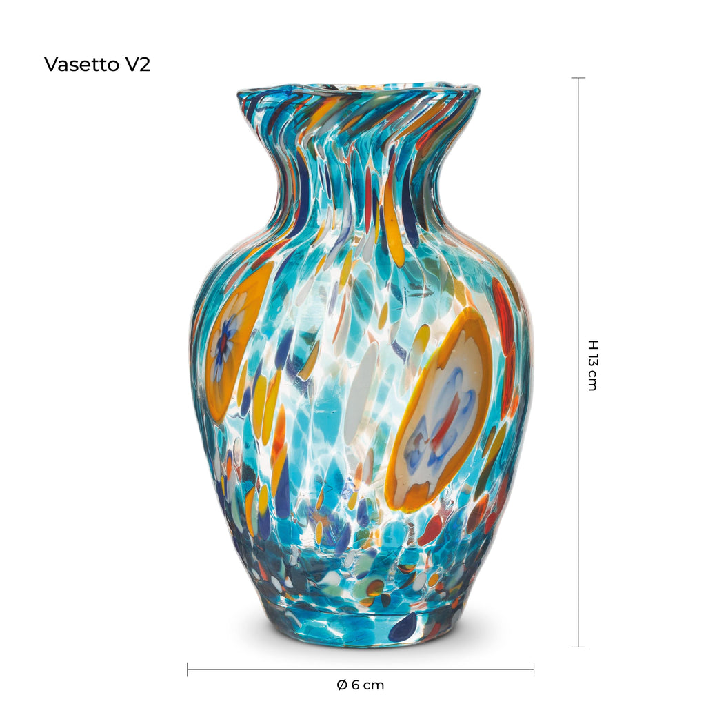 Murano Glass Vase | Certified Murano Glass | Made in Italy | Decorative Vase | Collection Gardenia