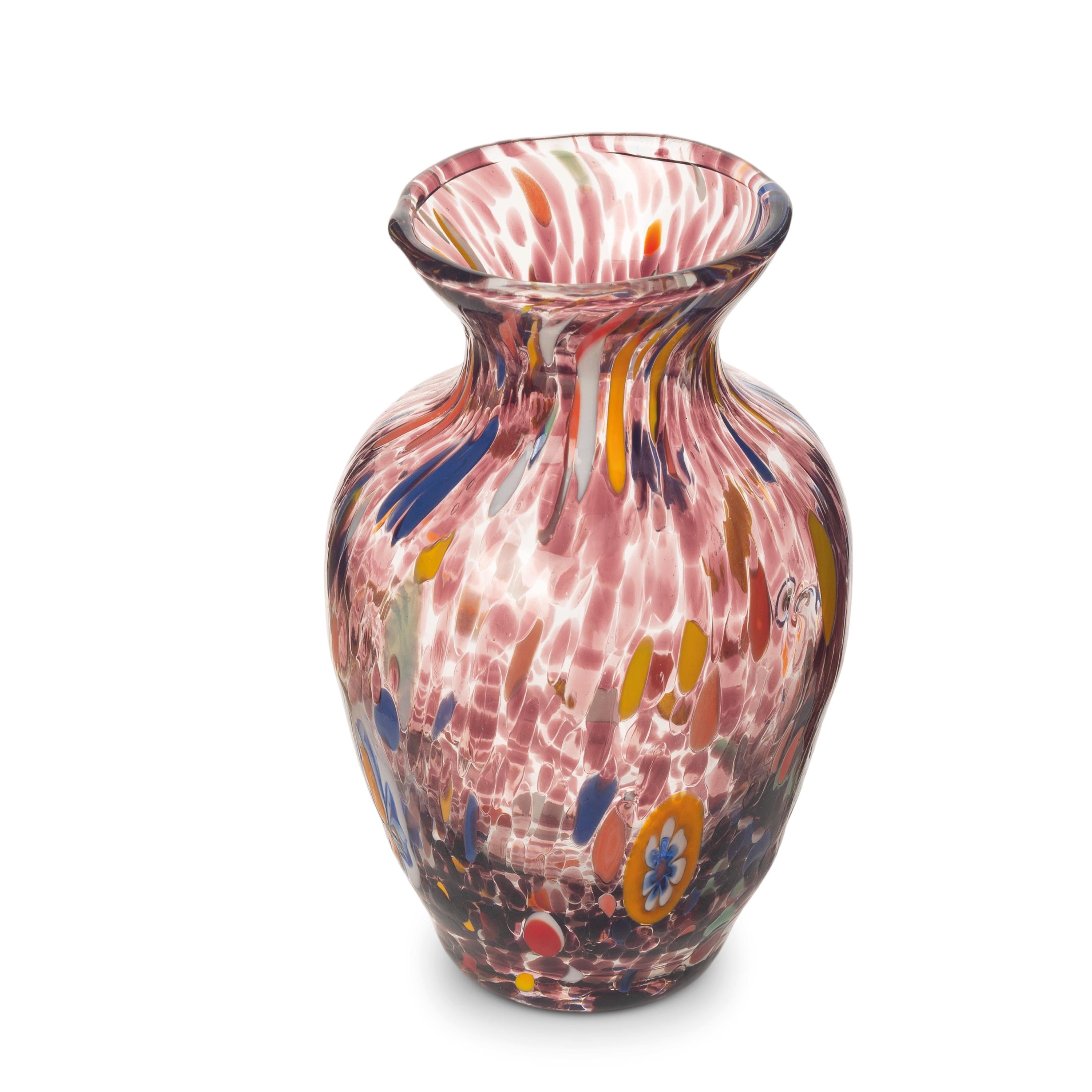 Murano Glass Vase | Certified Murano Glass | Made in Italy | Decorative Vase | Collection Gardenia
