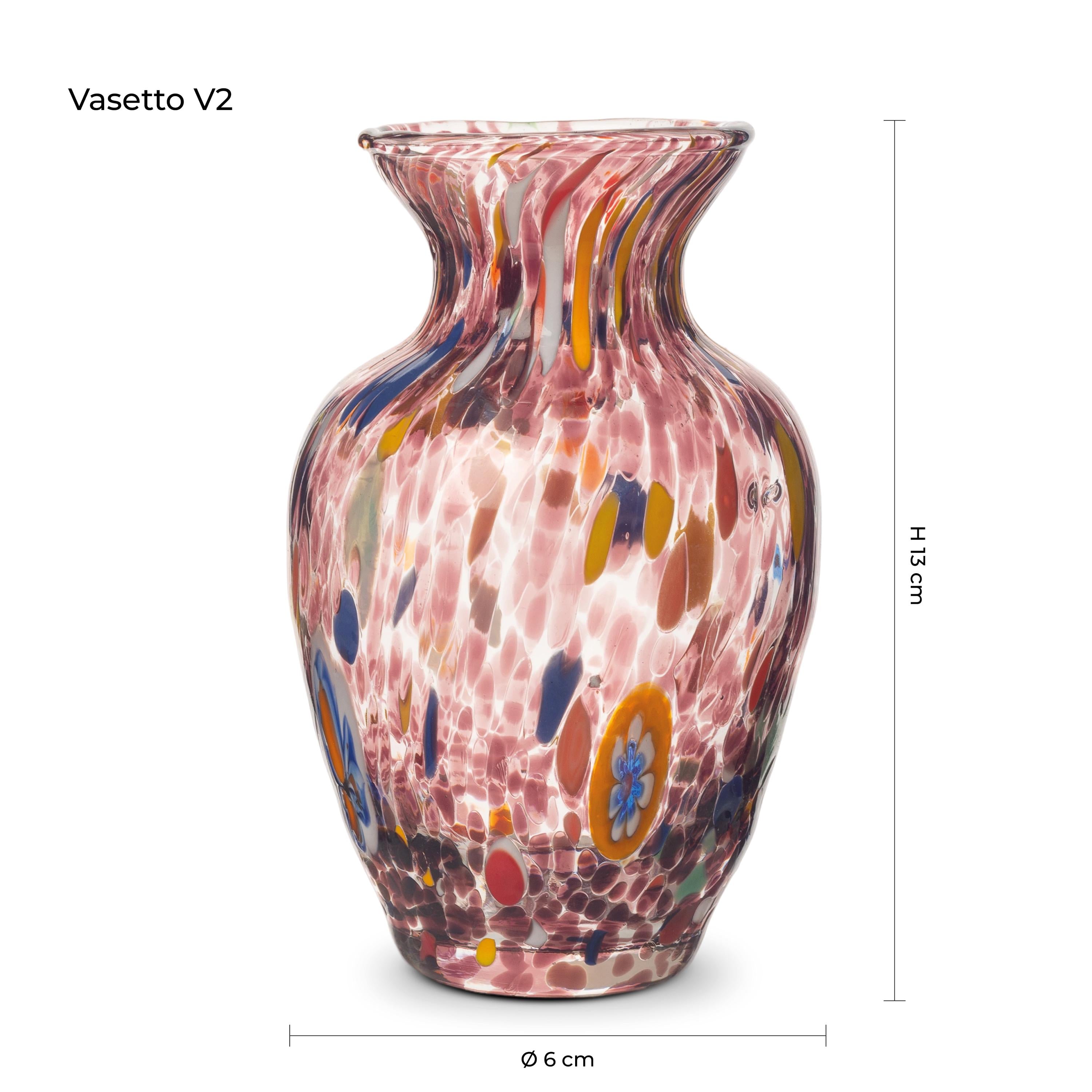 Murano Glass Vase | Certified Murano Glass | Made in Italy | Decorative Vase | Collection Gardenia