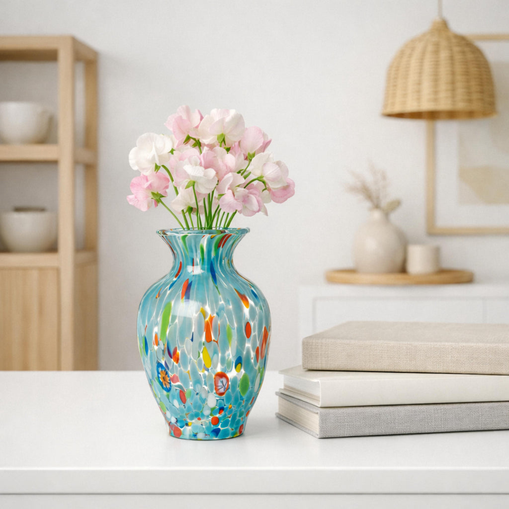 Murano Glass Vase | Certified Murano Glass | Made in Italy | Decorative Vase | Collection Gardenia