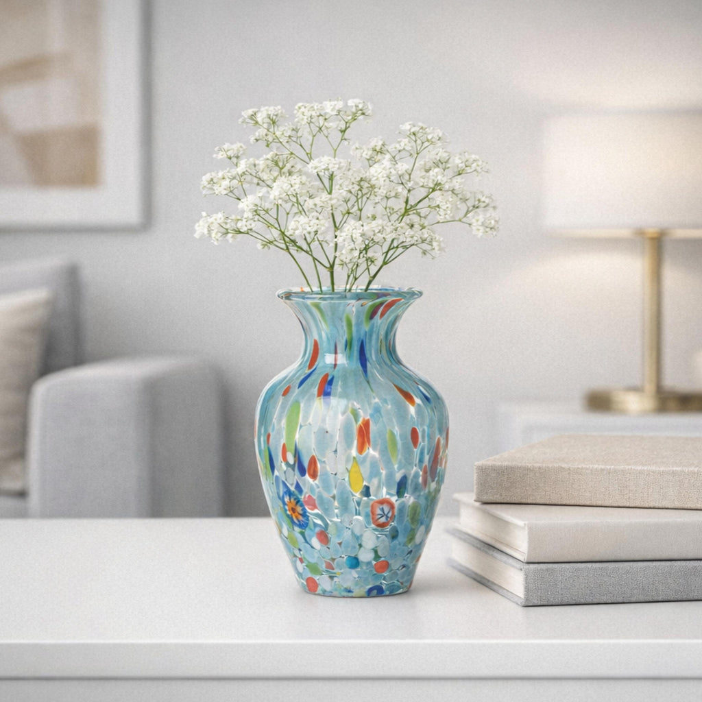 Murano Glass Vase | Certified Murano Glass | Made in Italy | Decorative Vase | Collection Gardenia