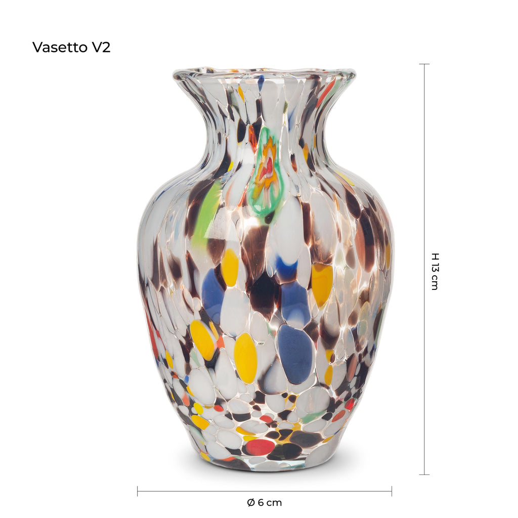 Murano Glass Vase | Certified Murano Glass | Made in Italy | Decorative Vase | Collection Gardenia