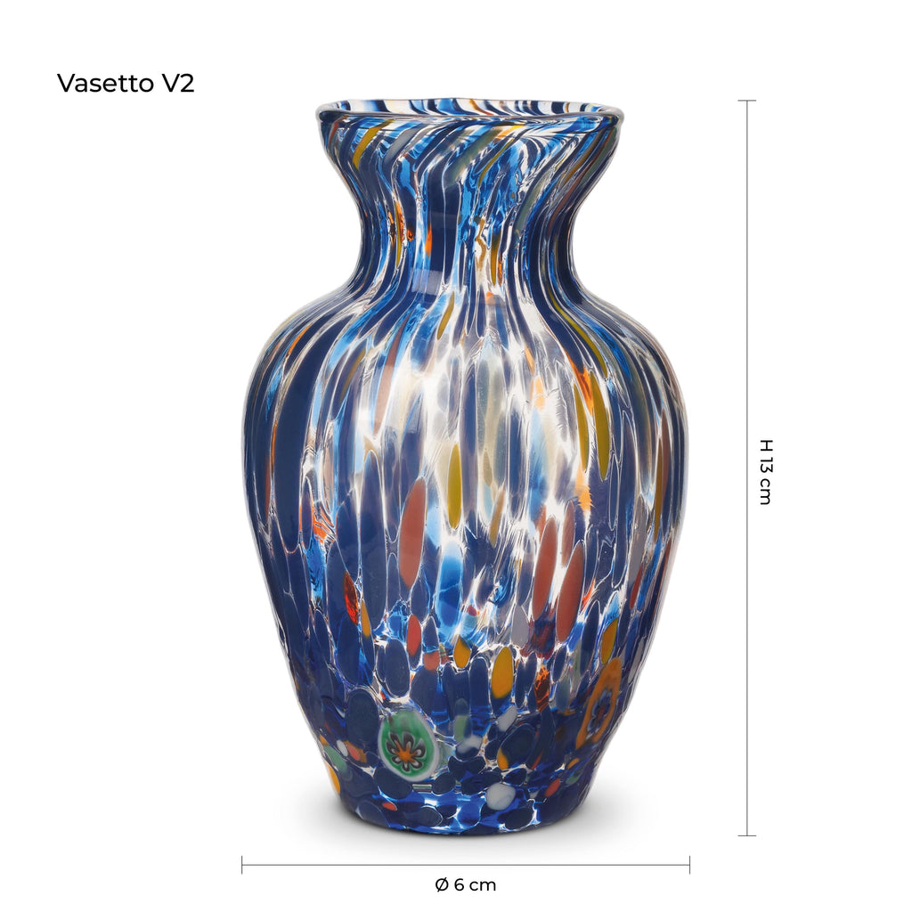 Murano Glass Vase | Certified Murano Glass | Made in Italy | Decorative Vase | Collection Gardenia