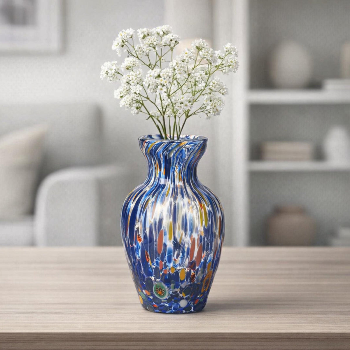 Murano Glass Vase | Certified Murano Glass | Made in Italy | Decorative Vase | Collection Gardenia