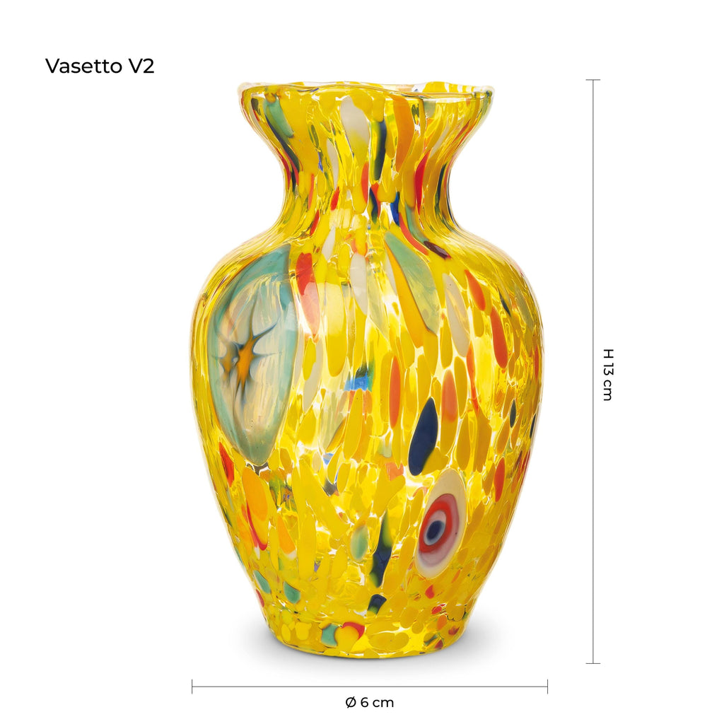 Murano Glass Vase | Certified Murano Glass | Made in Italy | Decorative Vase | Collection Gardenia