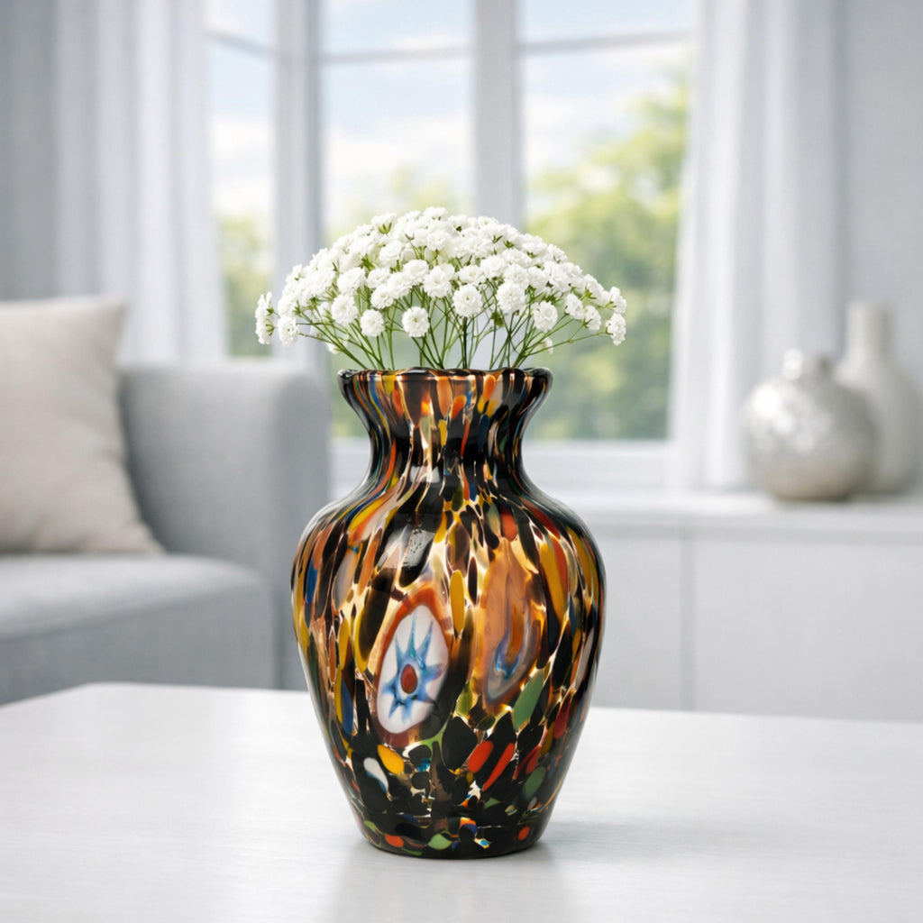 Murano Glass Vase | Certified Murano Glass | Made in Italy | Decorative Vase | Collection Gardenia