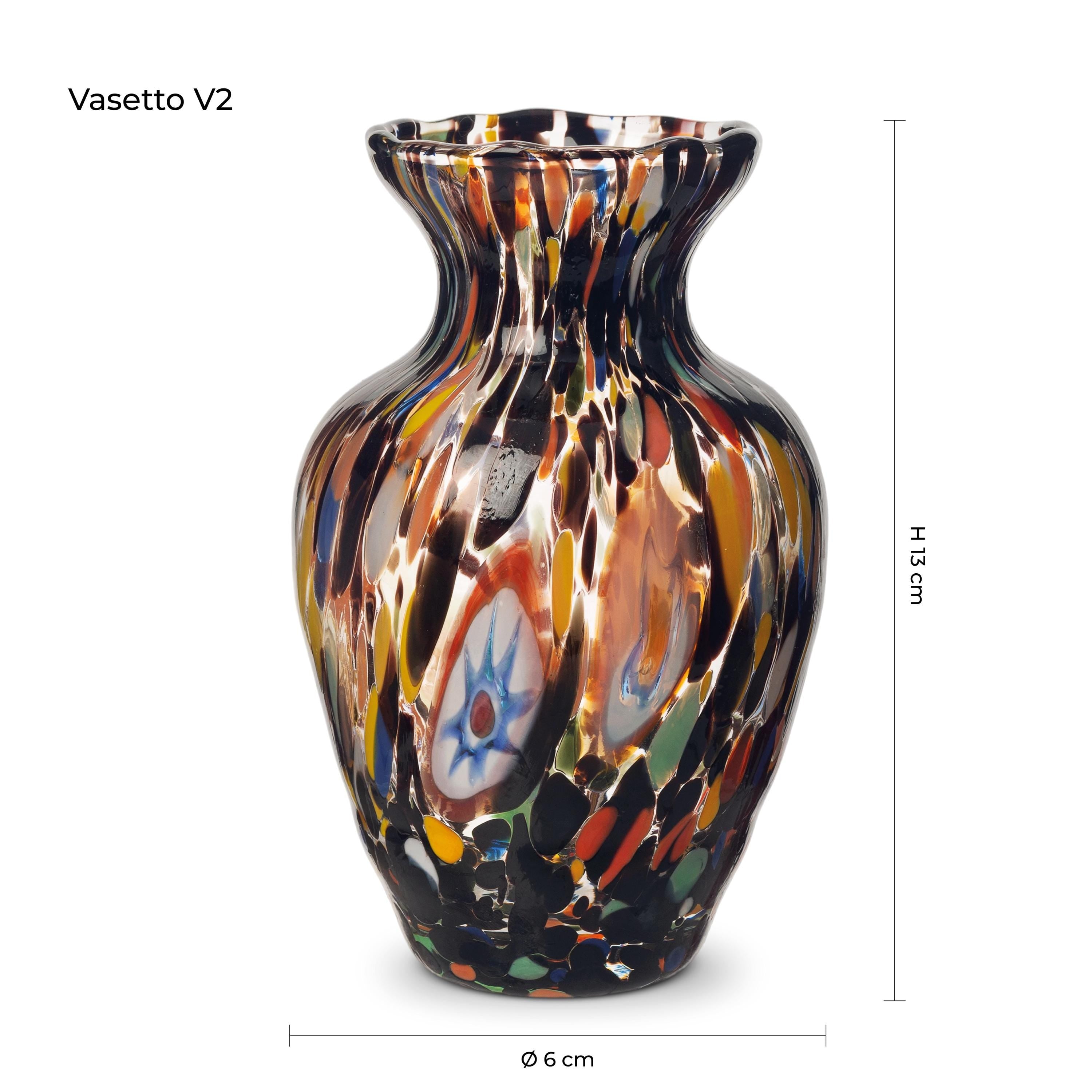 Murano Glass Vase | Certified Murano Glass | Made in Italy | Decorative Vase | Collection Gardenia