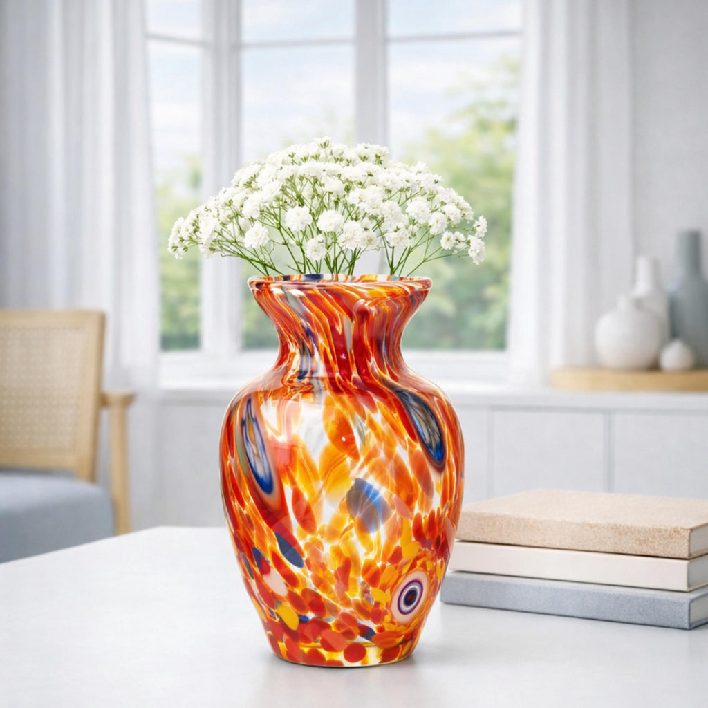 Murano Glass Vase | Certified Murano Glass | Made in Italy | Decorative Vase | Collection Gardenia