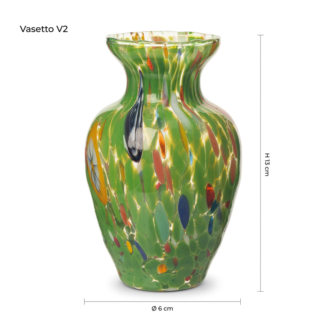 Murano Glass Vase | Certified Murano Glass | Made in Italy | Decorative Vase | Collection Gardenia
