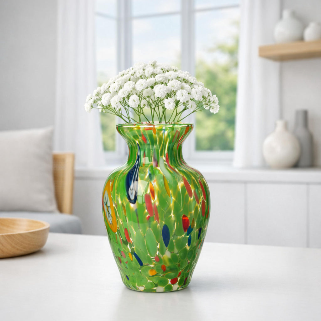 Murano Glass Vase | Certified Murano Glass | Made in Italy | Decorative Vase | Collection Gardenia