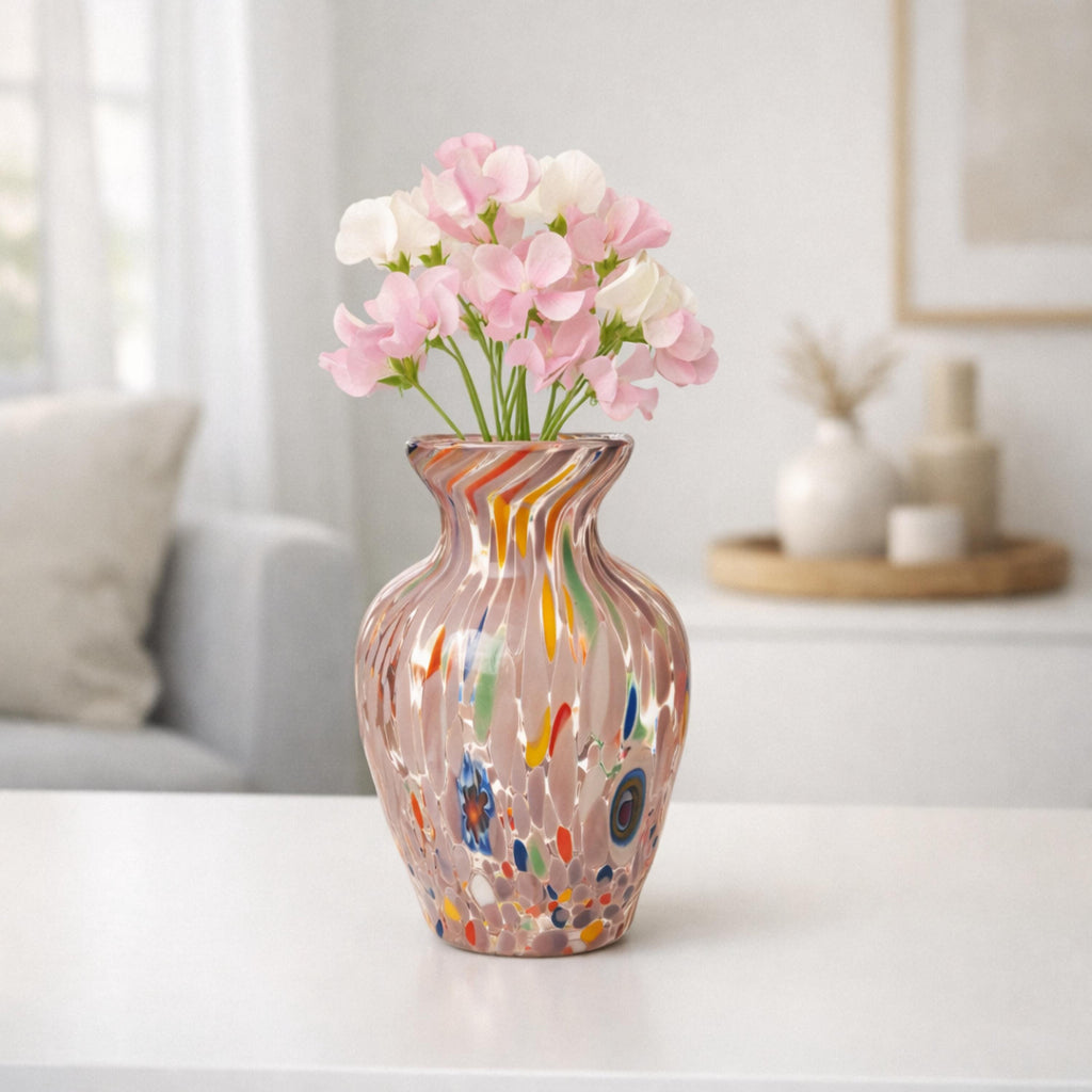 Murano Glass Vase | Certified Murano Glass | Made in Italy | Decorative Vase | Collection Gardenia