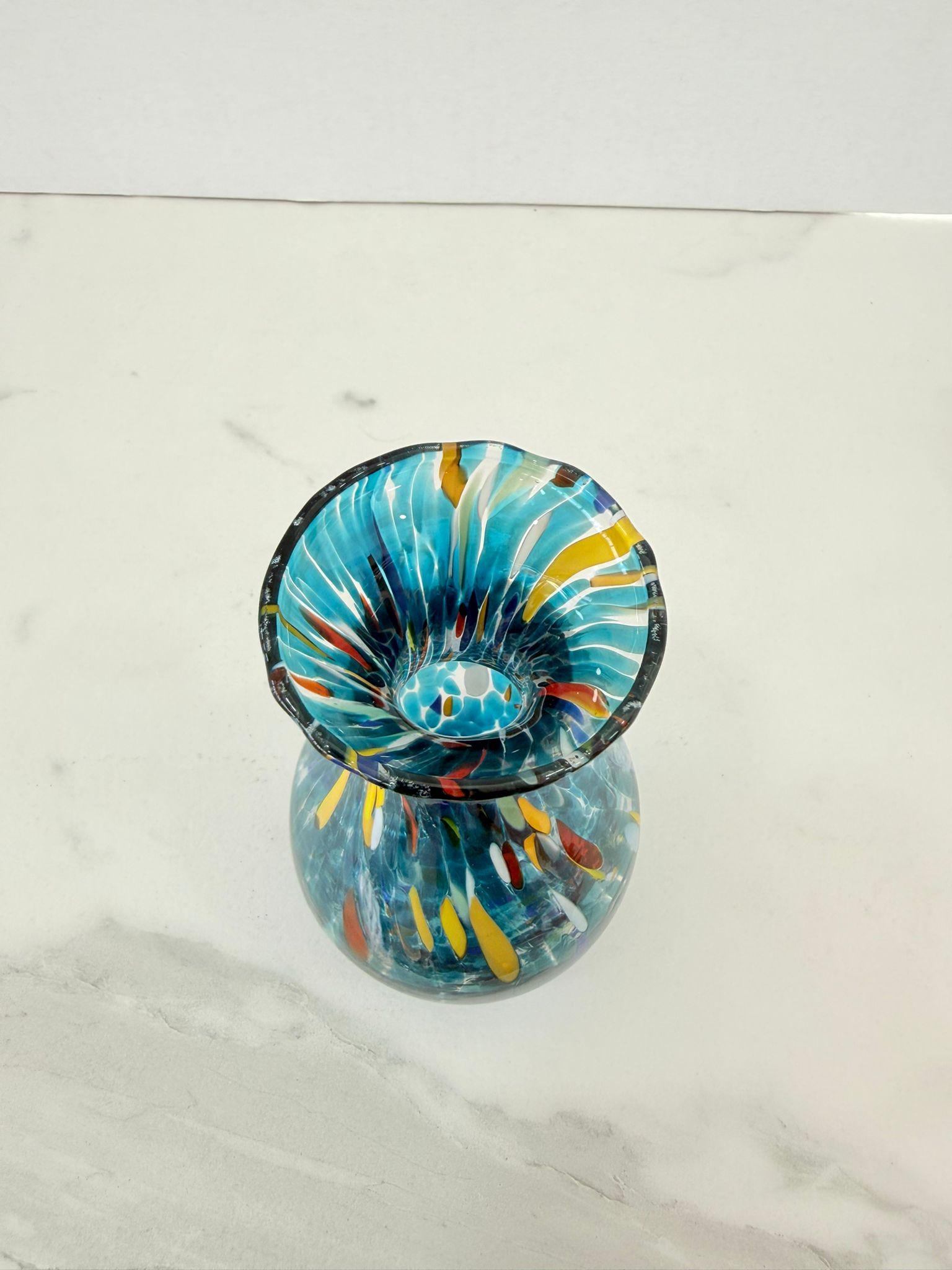 Murano Glass Vase | Certified Murano Glass | Made in Italy | Decorative Vase | Collection Poenia