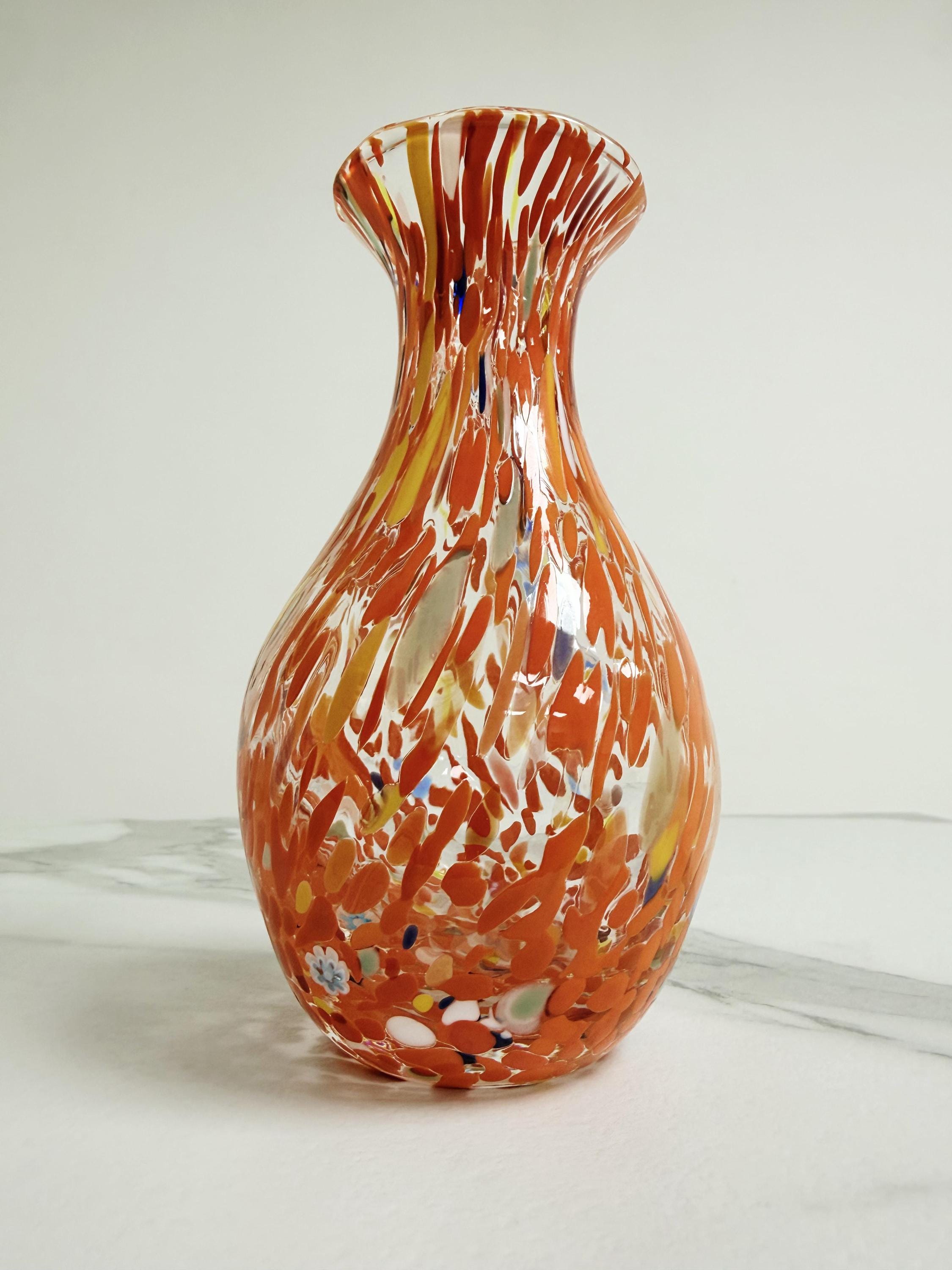 Murano Glass Vase | Certified Murano Glass | Made in Italy | Decorative Vase | Collection Poenia