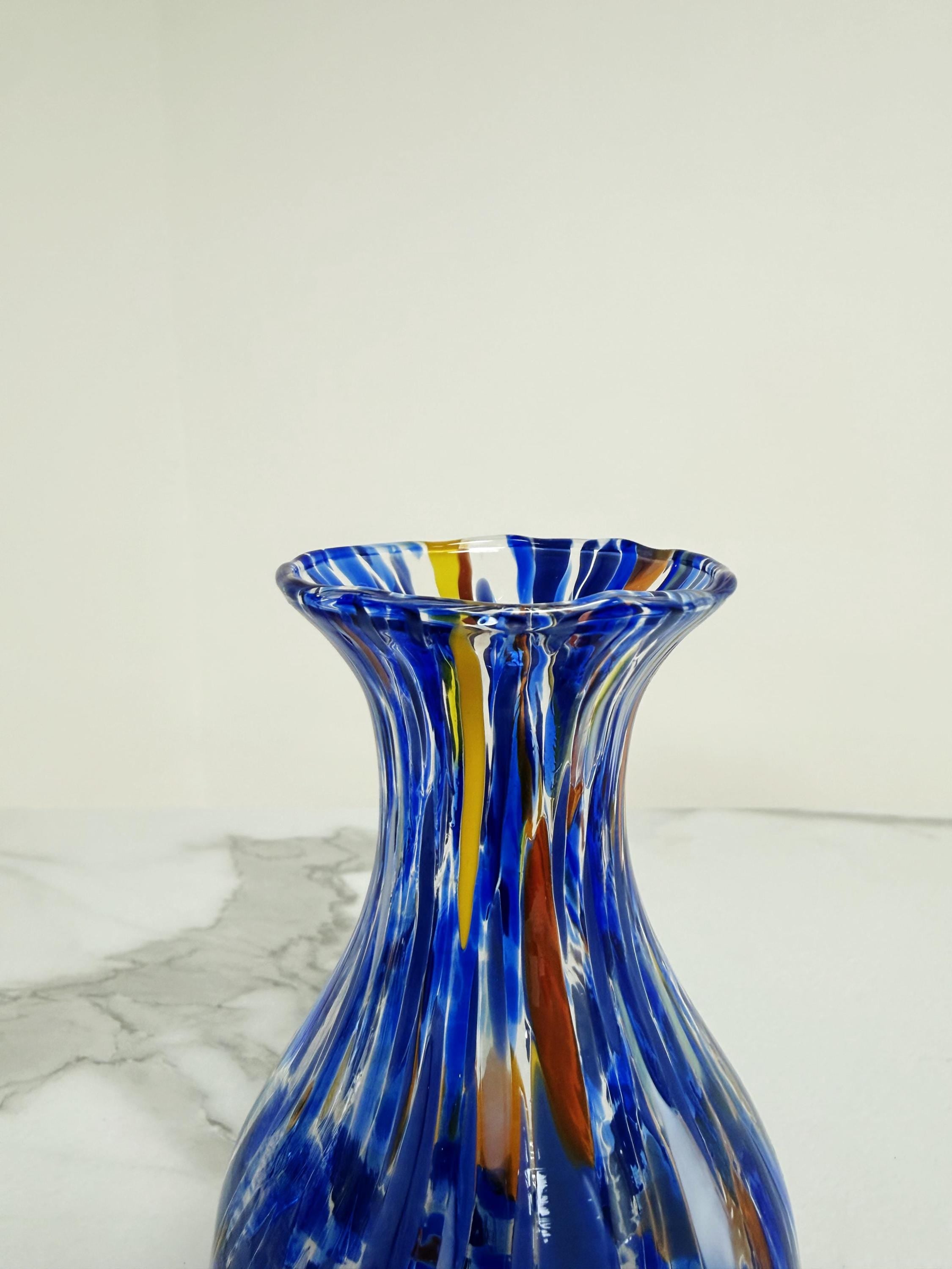 Murano Glass Vase | Certified Murano Glass | Made in Italy | Decorative Vase | Collection Poenia