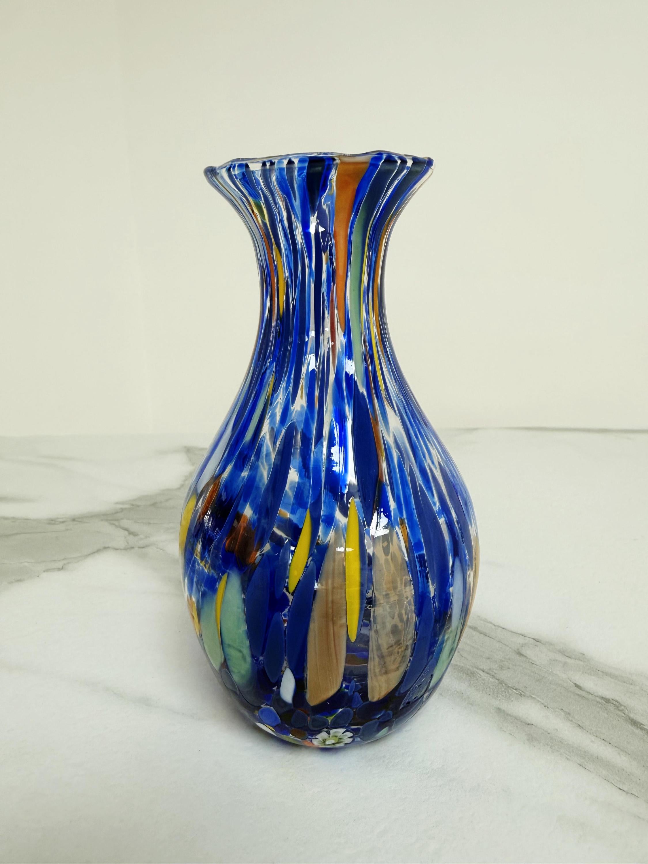 Murano Glass Vase | Certified Murano Glass | Made in Italy | Decorative Vase | Collection Poenia