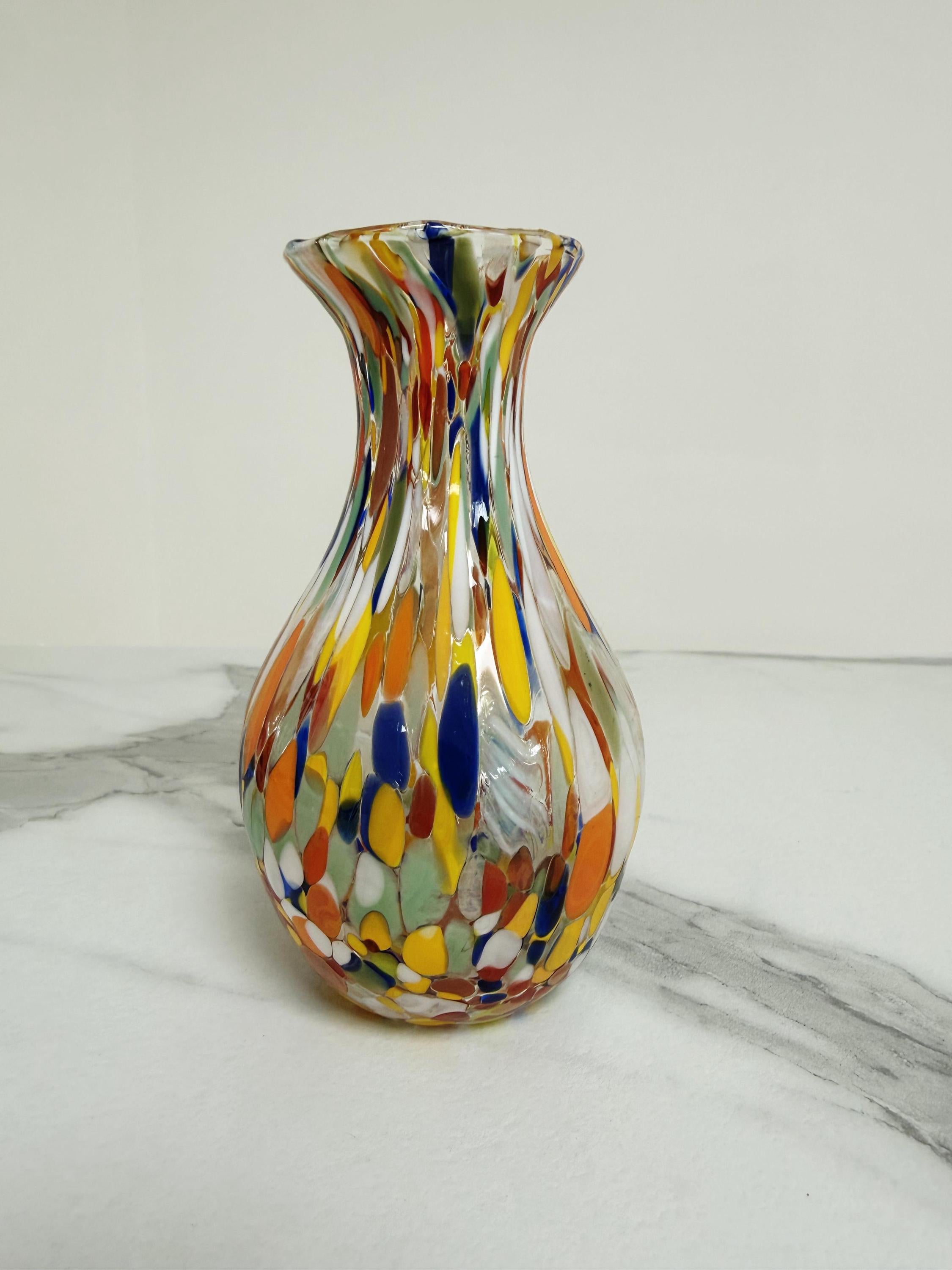 Murano Glass Vase | Certified Murano Glass | Made in Italy | Decorative Vase | Collection Poenia