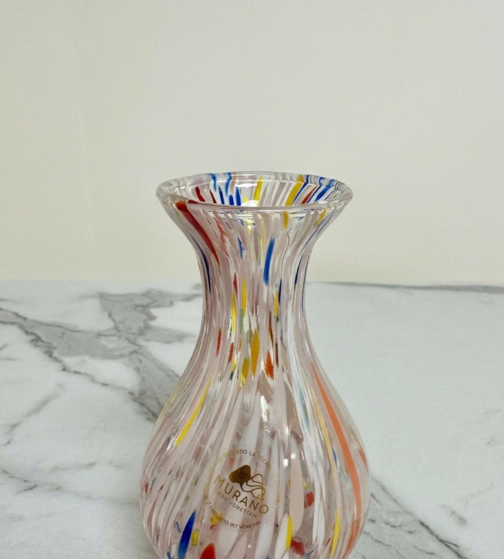Murano Glass Vase | Certified Murano Glass | Made in Italy | Decorative Vase | Collection Poenia