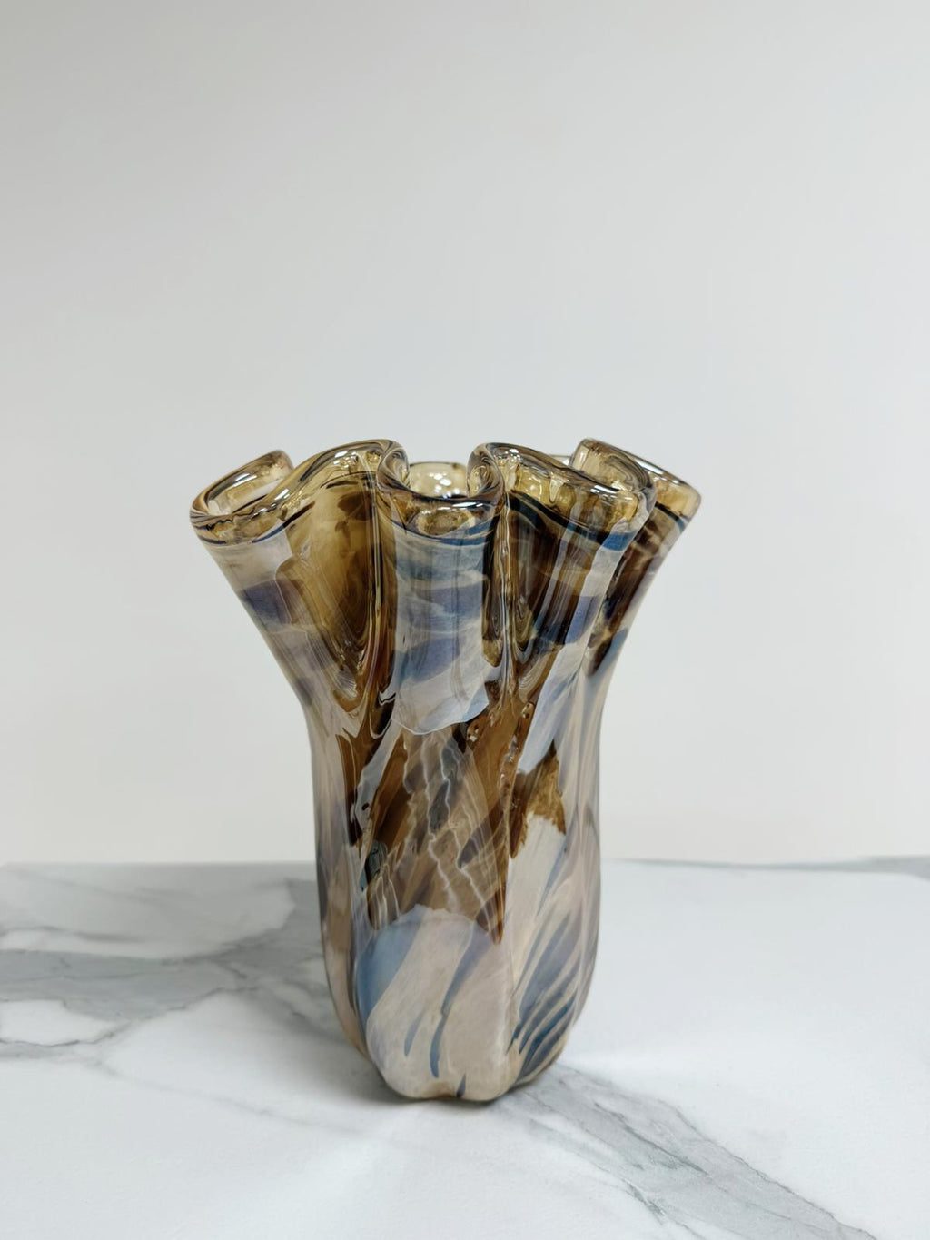 Murano Glass Vase | Certified Murano Glass | Made in Italy | Decorative Vase | Collection Fazzoletto Medio