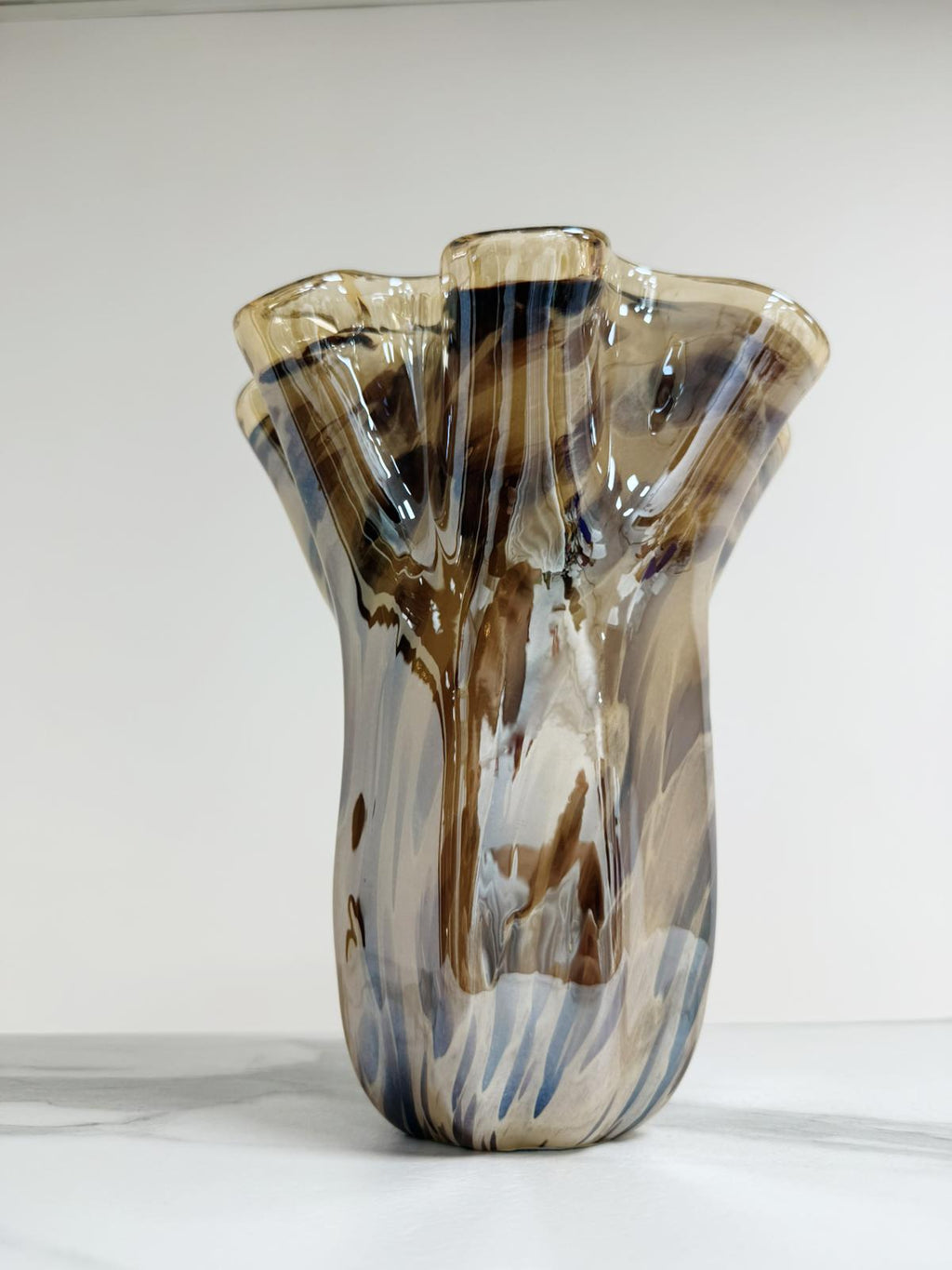 Murano Glass Vase | Certified Murano Glass | Made in Italy | Decorative Vase | Collection Fazzoletto Medio