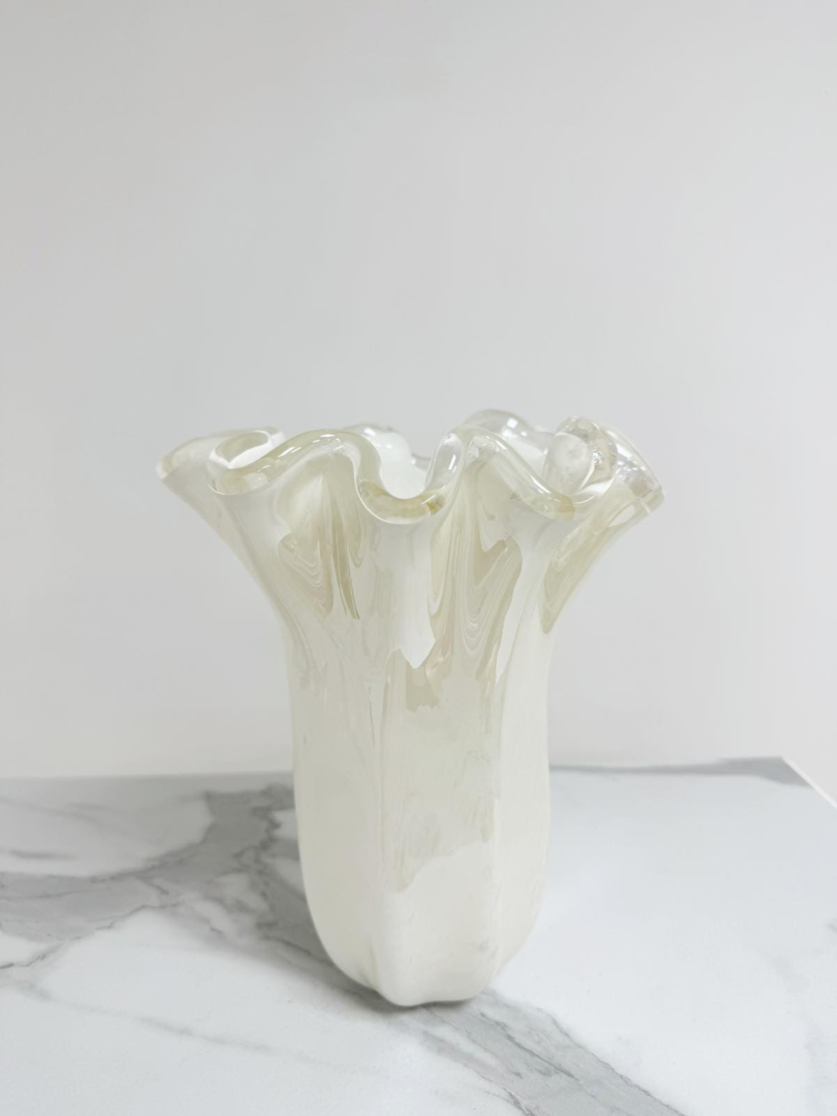 Murano Glass Vase | Certified Murano Glass | Made in Italy | Decorative Vase | Collection Fazzoletto Medio