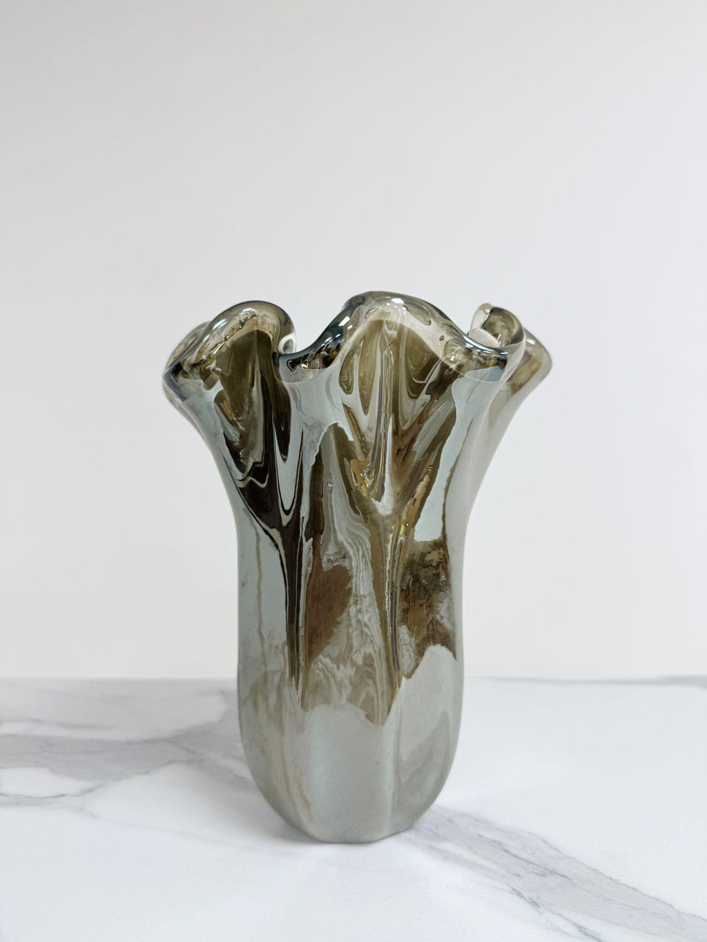 Murano Glass Vase | Certified Murano Glass | Made in Italy | Decorative Vase | Collection Fazzoletto Medio