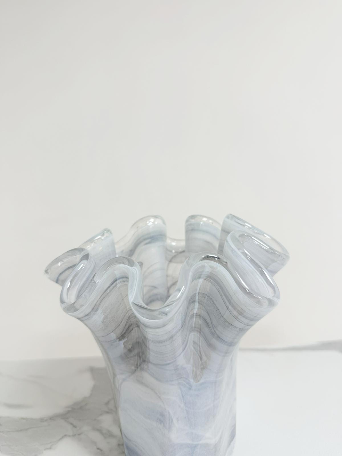 Murano Glass Vase | Certified Murano Glass | Made in Italy | Decorative Vase | Collection Fazzoletto Medio