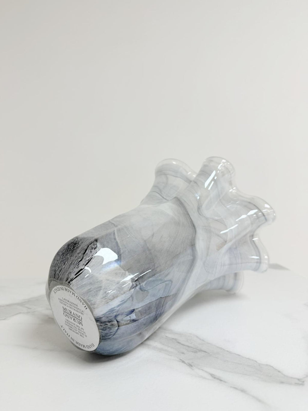 Murano Glass Vase | Certified Murano Glass | Made in Italy | Decorative Vase | Collection Fazzoletto Medio