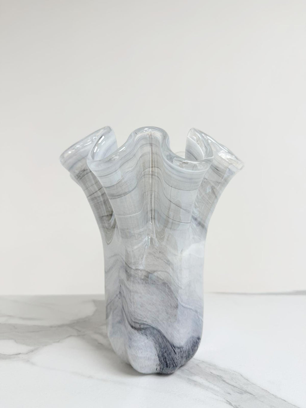 Murano Glass Vase | Certified Murano Glass | Made in Italy | Decorative Vase | Collection Fazzoletto Medio
