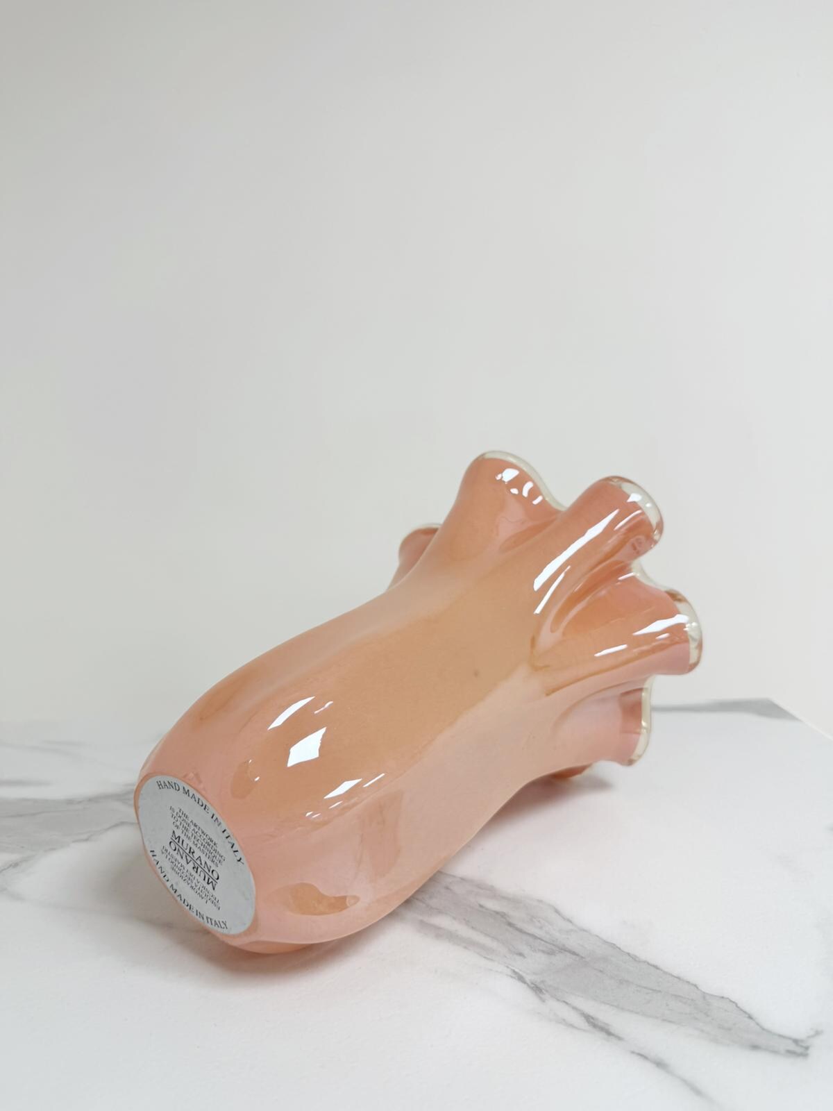 Murano Glass Vase | Certified Murano Glass | Made in Italy | Decorative Vase | Collection Fazzoletto Medio
