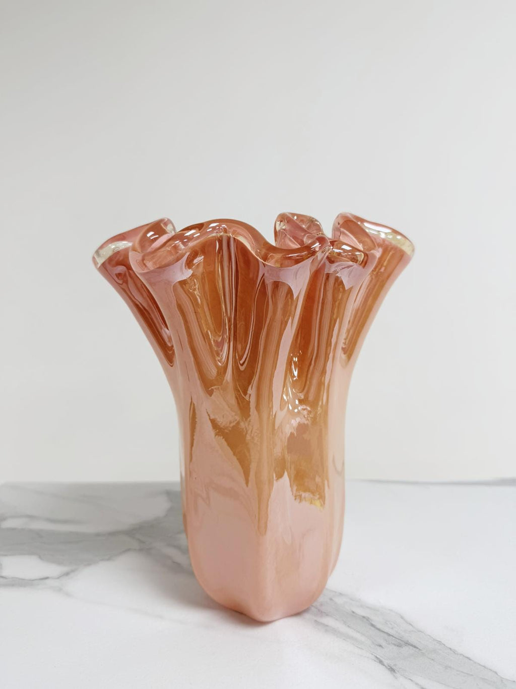 Murano Glass Vase | Certified Murano Glass | Made in Italy | Decorative Vase | Collection Fazzoletto Medio