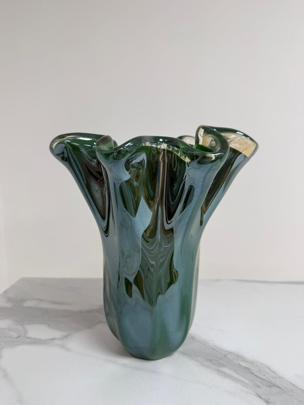 Murano Glass Vase | Certified Murano Glass | Made in Italy | Decorative Vase | Collection Fazzoletto Medio