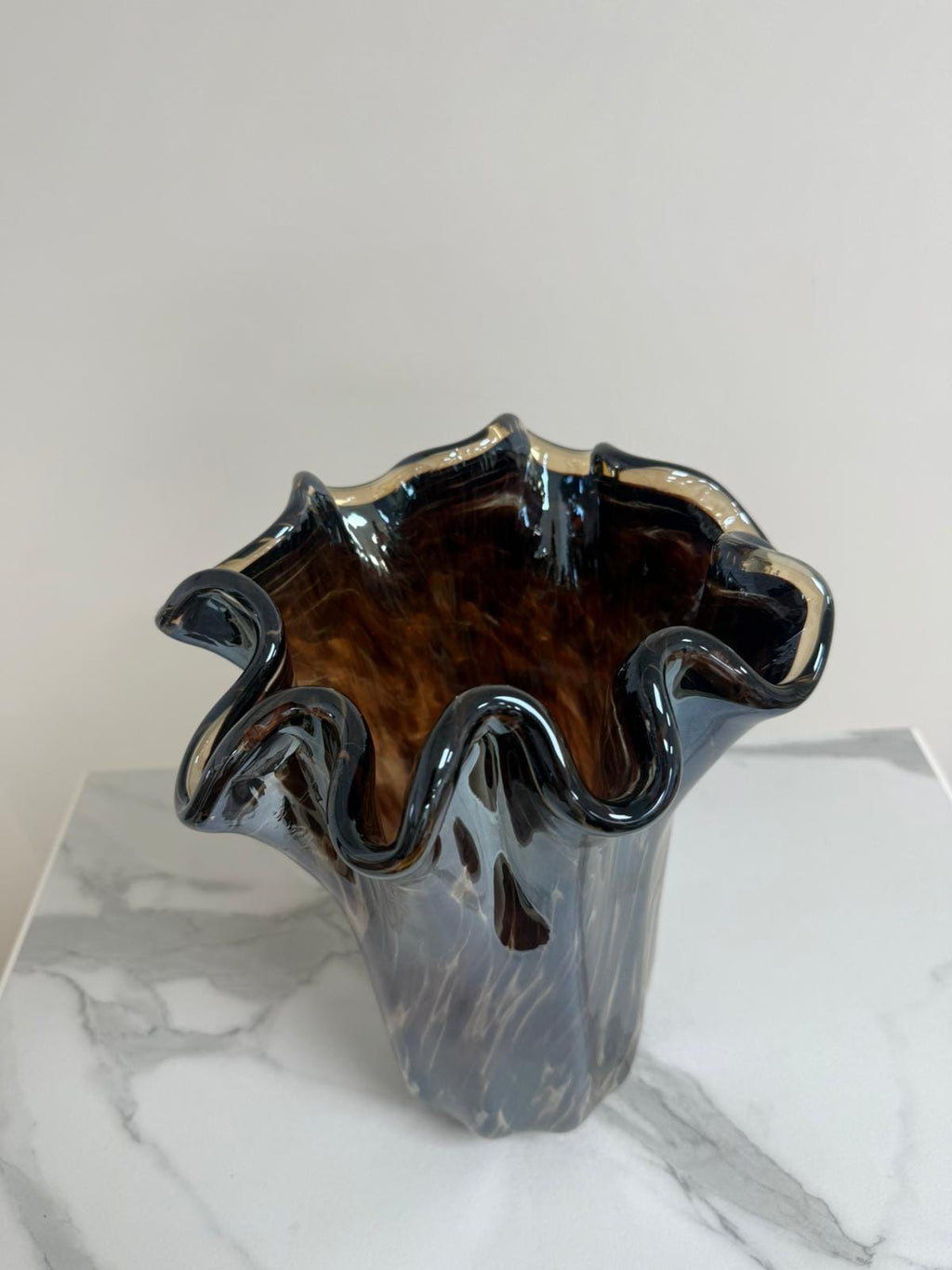 Murano Glass Vase | Certified Murano Glass | Made in Italy | Decorative Vase | Collection Fazzoletto Grande