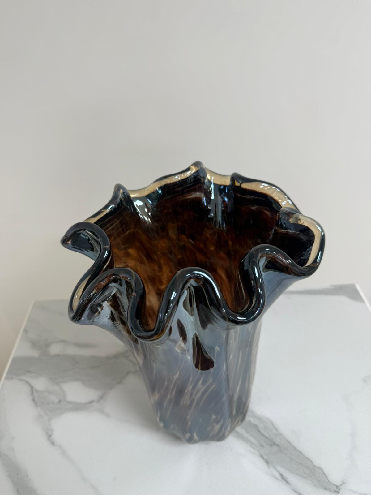 Murano Glass Vase | Certified Murano Glass | Made in Italy | Decorative Vase | Collection Fazzoletto Grande