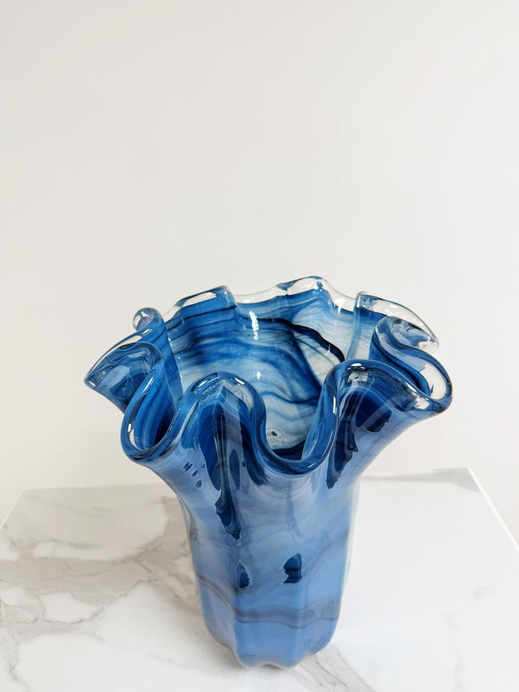 Murano Glass Vase | Certified Murano Glass | Made in Italy | Decorative Vase | Collection Fazzoletto Grande