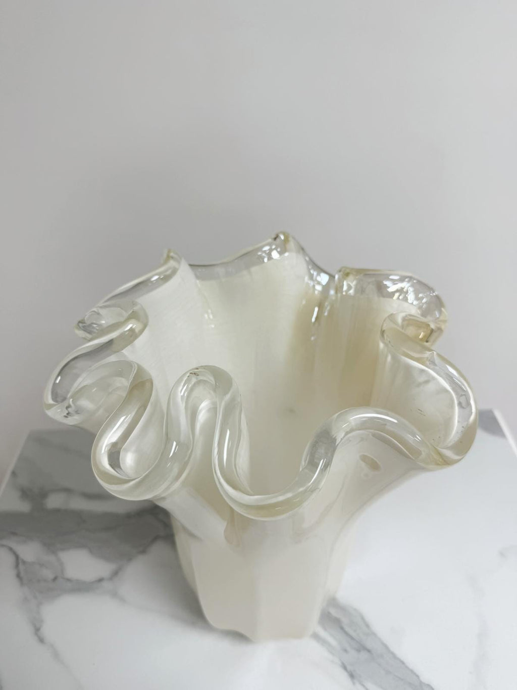 Murano Glass Vase | Certified Murano Glass | Made in Italy | Decorative Vase | Collection Fazzoletto Grande
