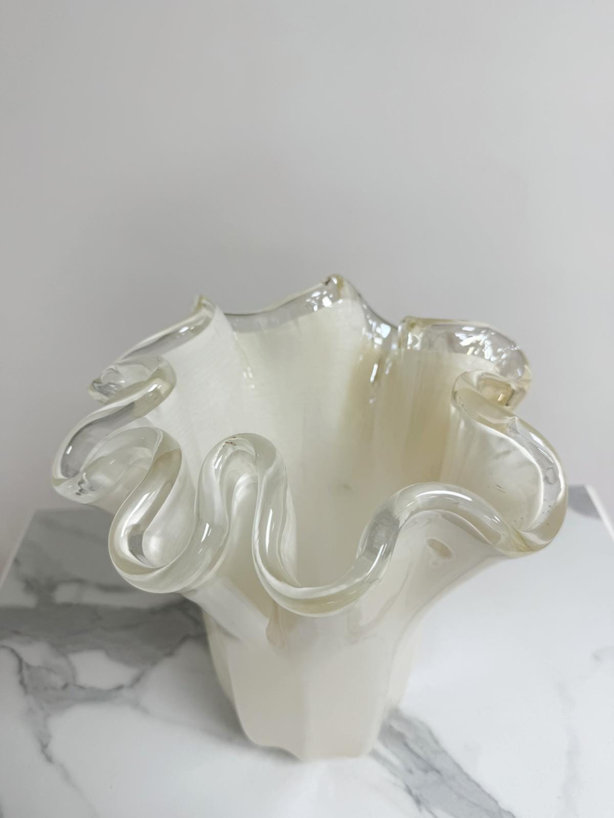 Murano Glass Vase | Certified Murano Glass | Made in Italy | Decorative Vase | Collection Fazzoletto Grande