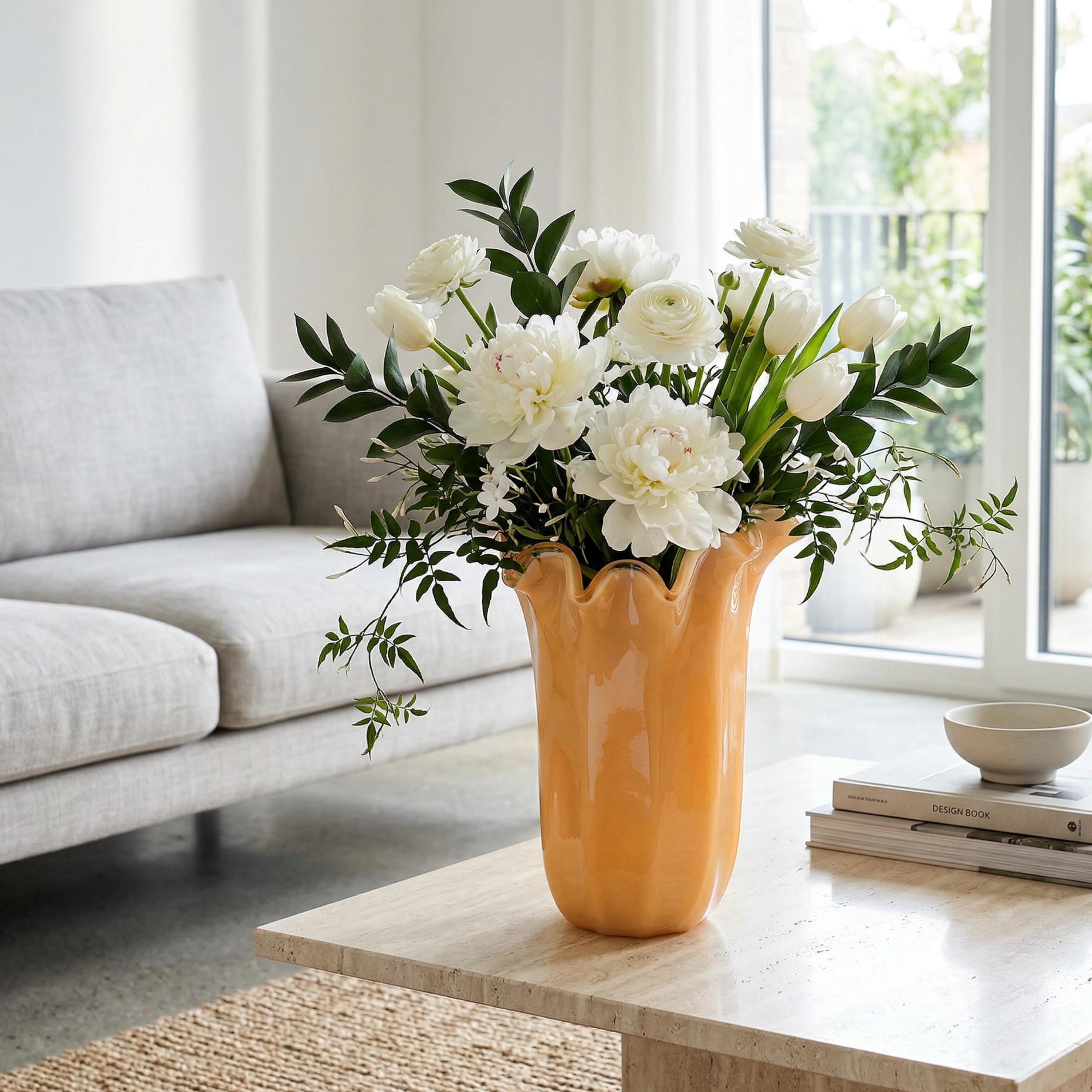 Murano Glass Vase | Certified Murano Glass | Made in Italy | Decorative Vase | Collection Fazzoletto Grande