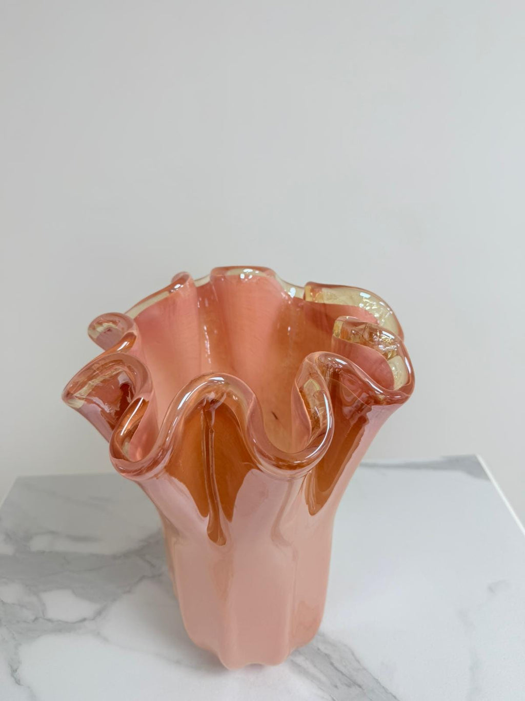 Murano Glass Vase | Certified Murano Glass | Made in Italy | Decorative Vase | Collection Fazzoletto Grande